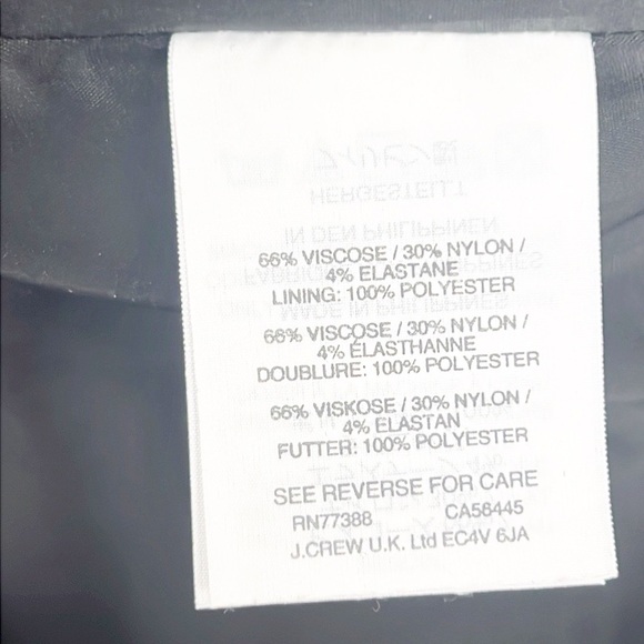 J. Crew Bell Sleeve Ponte Knit Sheath Dress Size 4 Black Knee Length Structured - Picture 11 of 13